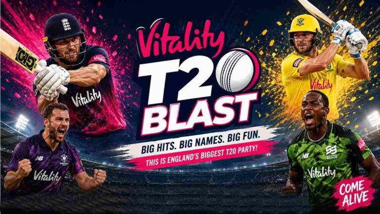 T20 Blast Live Streaming 2026, TV Channels & Broadcasting Detail